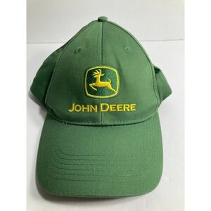 John Deere Hat Cap Green Adjustable "Nothing Runs Like a Deere" Tractors Outdoor